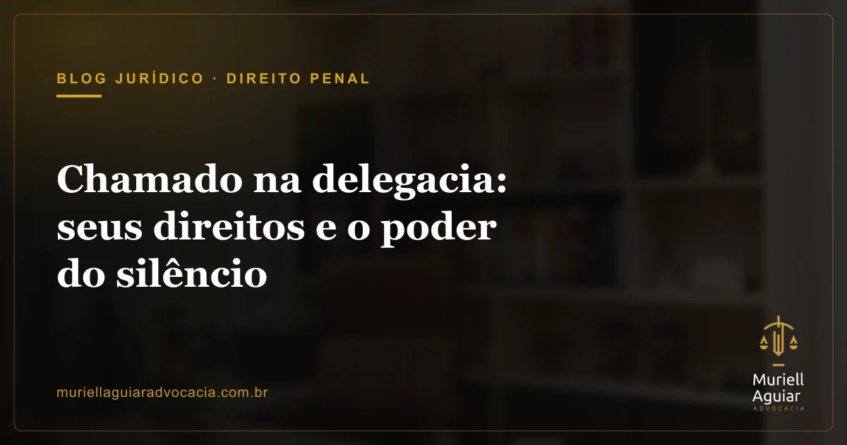 Chamado na delegacia: seus direitos e o poder do silêncio
