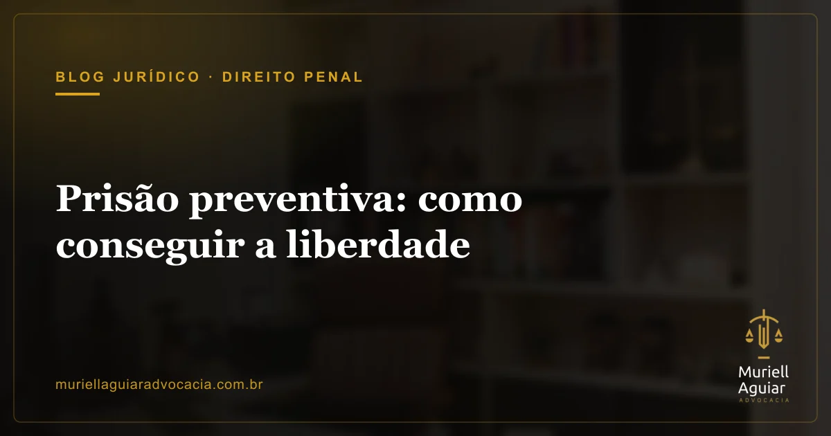 Prisão preventiva: como conseguir a liberdade